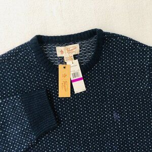 NEW Penguin Munsingwear Men's 2XL Geometric Crew Neck Wool Blend Sweater NWT